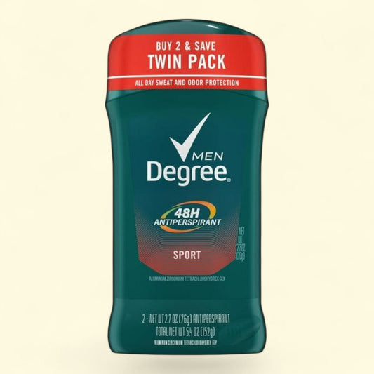Degree Antiperspirant Deodorant for Men Sport Twin Pack, 2.7 oz