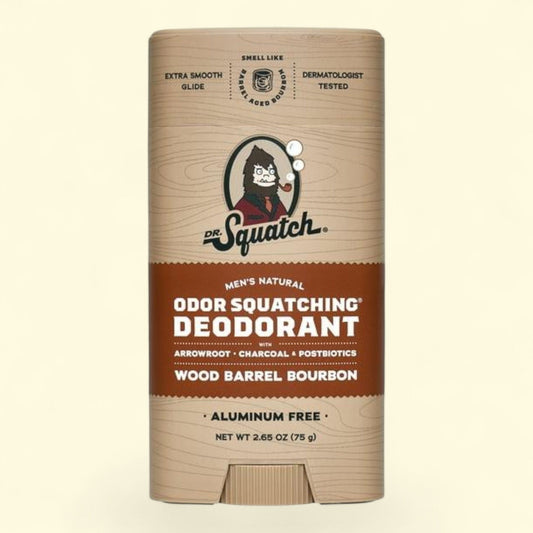 Dr. Squatch Wood Barrel Bourbon Deodorant, 2.65 oz