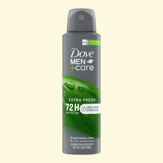 Dove Men+Care Antiperspirant Deodorant Dry Spray, Citrus, 3.8 oz
