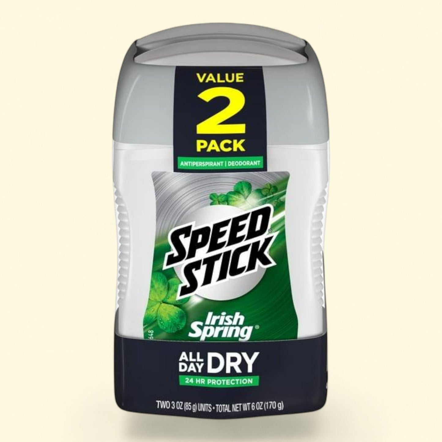Speed Stick Irish Spring Antiperspirant Deodorant, Original, 2.7 oz, Twin Pack