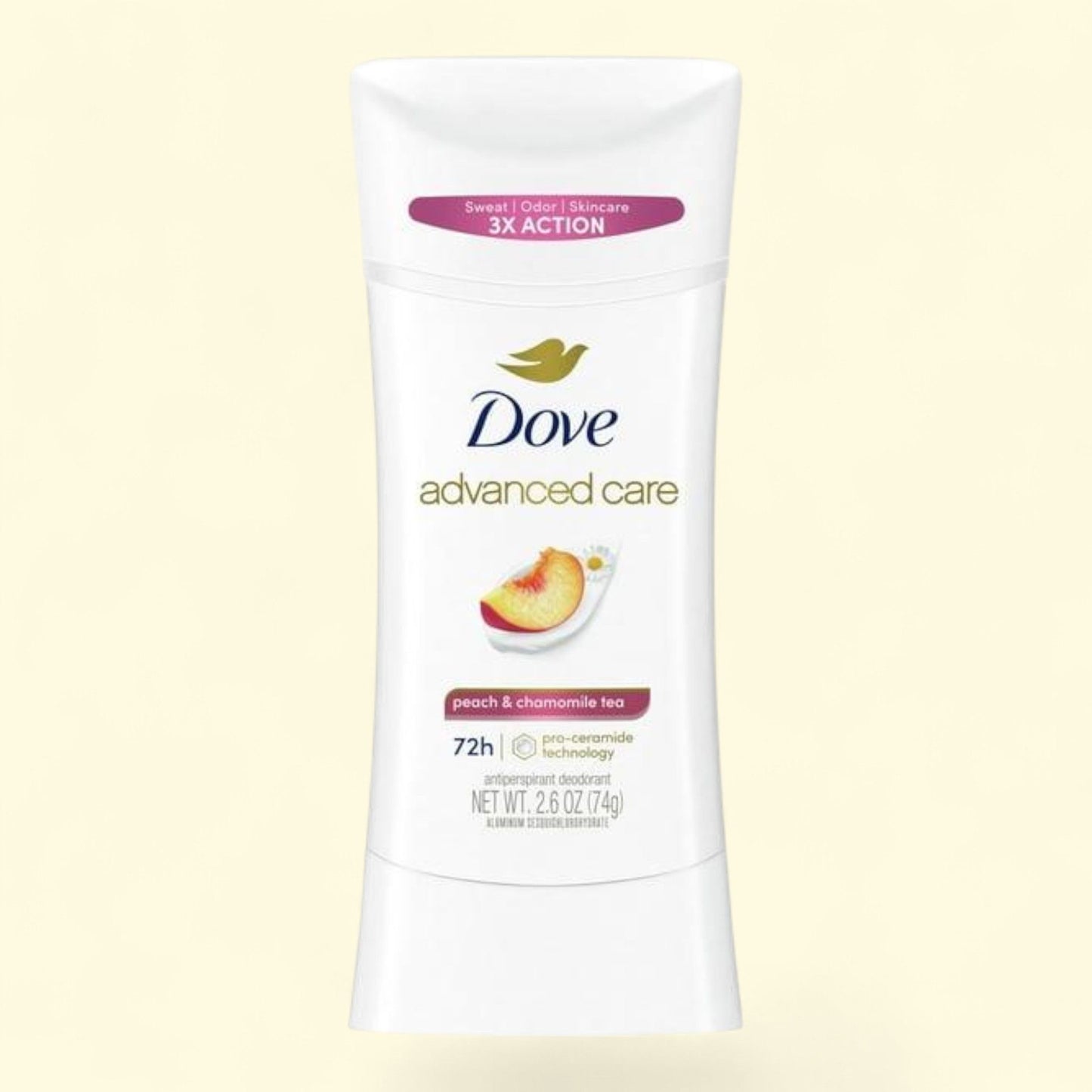 Dove Antiperspirant Deodorant Stick Peach & Chamomile Tea, 2.6 oz