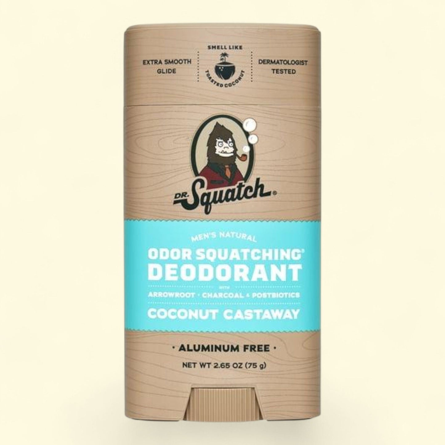 Dr. Squatch Coconut Castaway Deodorant, 2.65 oz