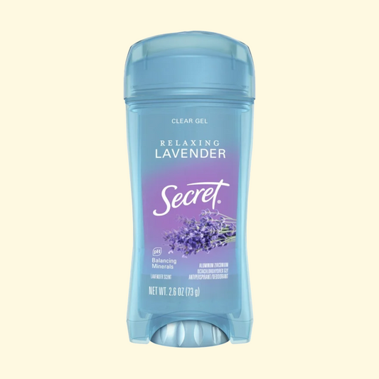 Secret Fresh Clear Gel Antiperspirant Deodorant, Lavender, 2.6 oz
