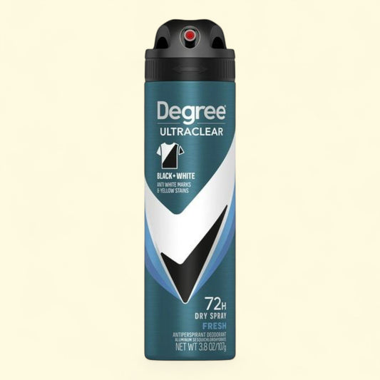 Degree Men Antiperspirant Deodorant Dry Spray, Ultra Clear Fresh, 3.8 oz, 3 Count