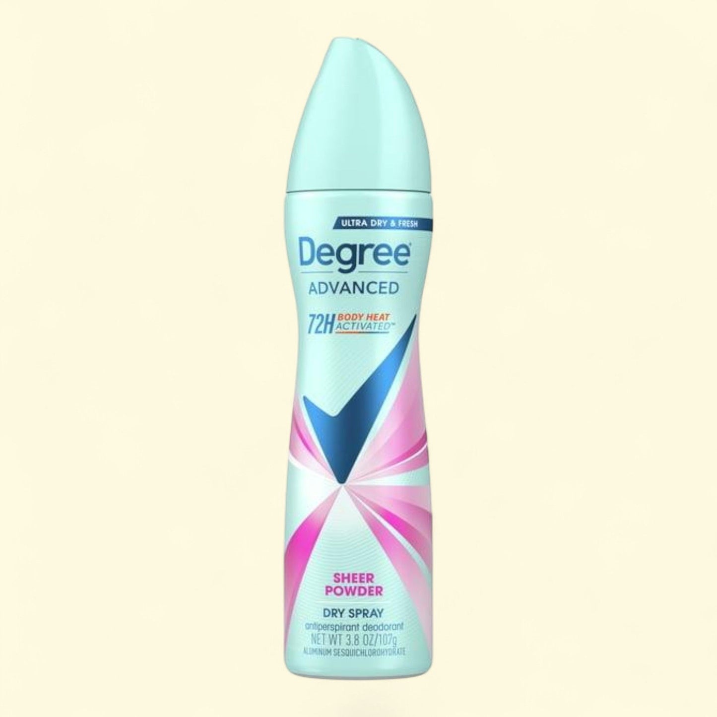 Degree Antiperspirant Deodorant Dry Spray, Sheer Powder, 3.8 oz