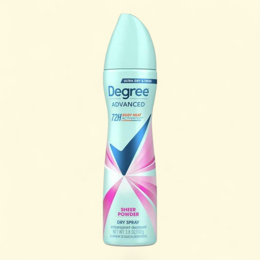 Degree Antiperspirant Deodorant Dry Spray, Sheer Powder, 3.8 oz