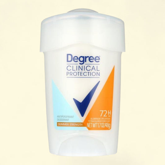 Degree Clinical Protection Antiperspirant Deodorant Stick, Summer Strength, 1.7 oz
