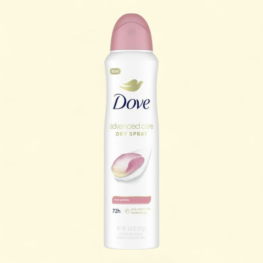 Dove Advanced Care Women's Antiperspirant Deodorant Dry Spray, Rose Petals, 3.8 oz