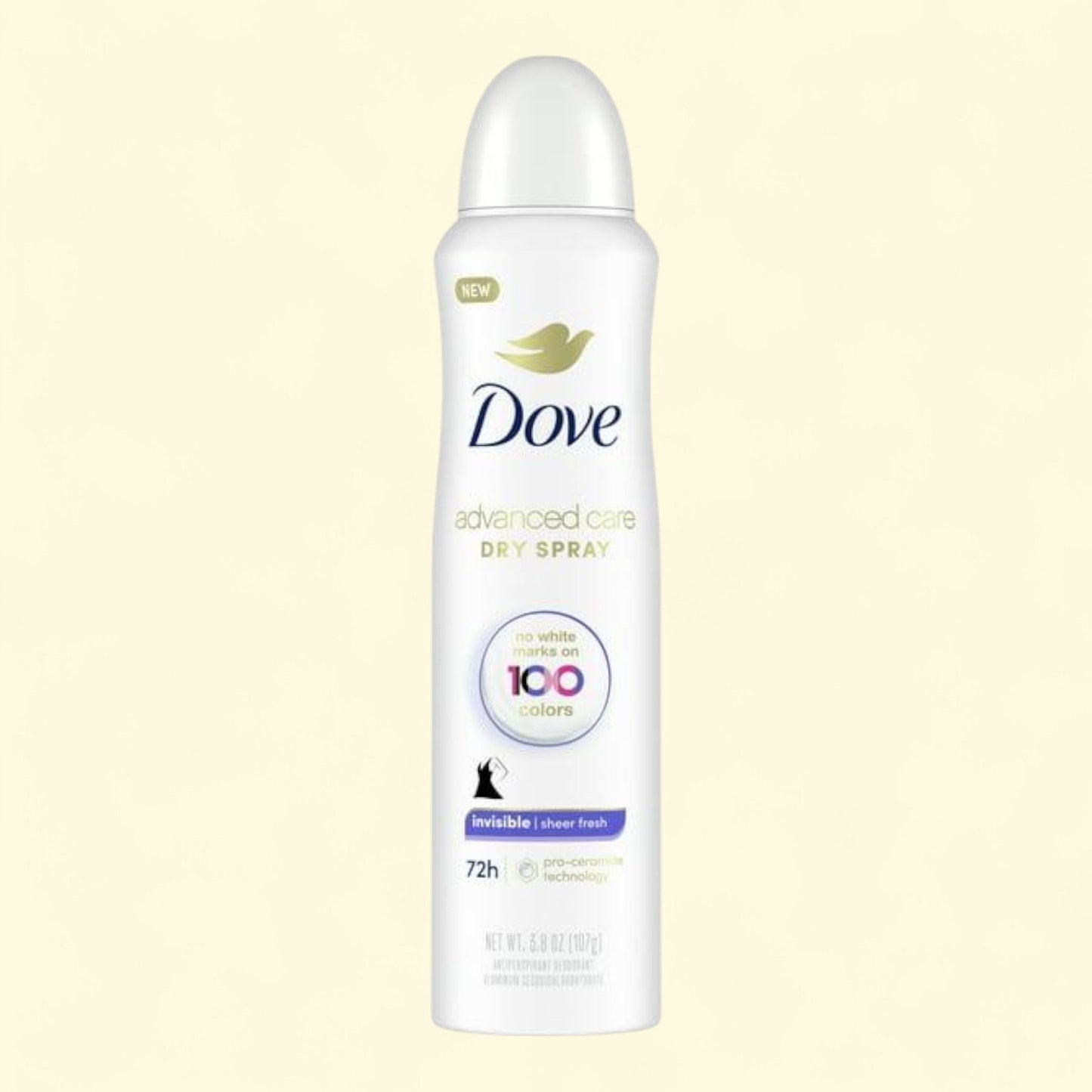 Dove Antiperspirant Deodorant Dry Spray, Sheer Fresh, 3.8 oz