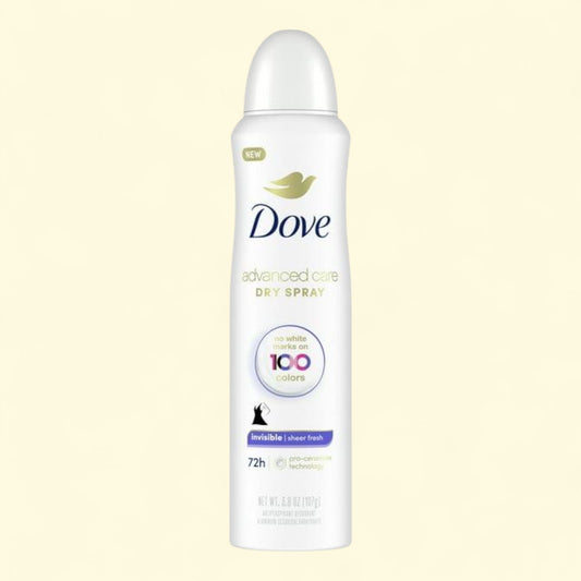 Dove Antiperspirant Deodorant Dry Spray, Sheer Fresh, 3.8 oz
