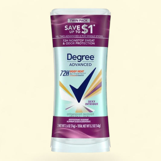 Degree Antiperspirant Deodorant for Women Sexy Intrigue, 2.6 oz Twin Pack