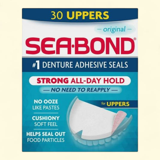 Sea Bond Denture Adhesive Seals, 30 Count