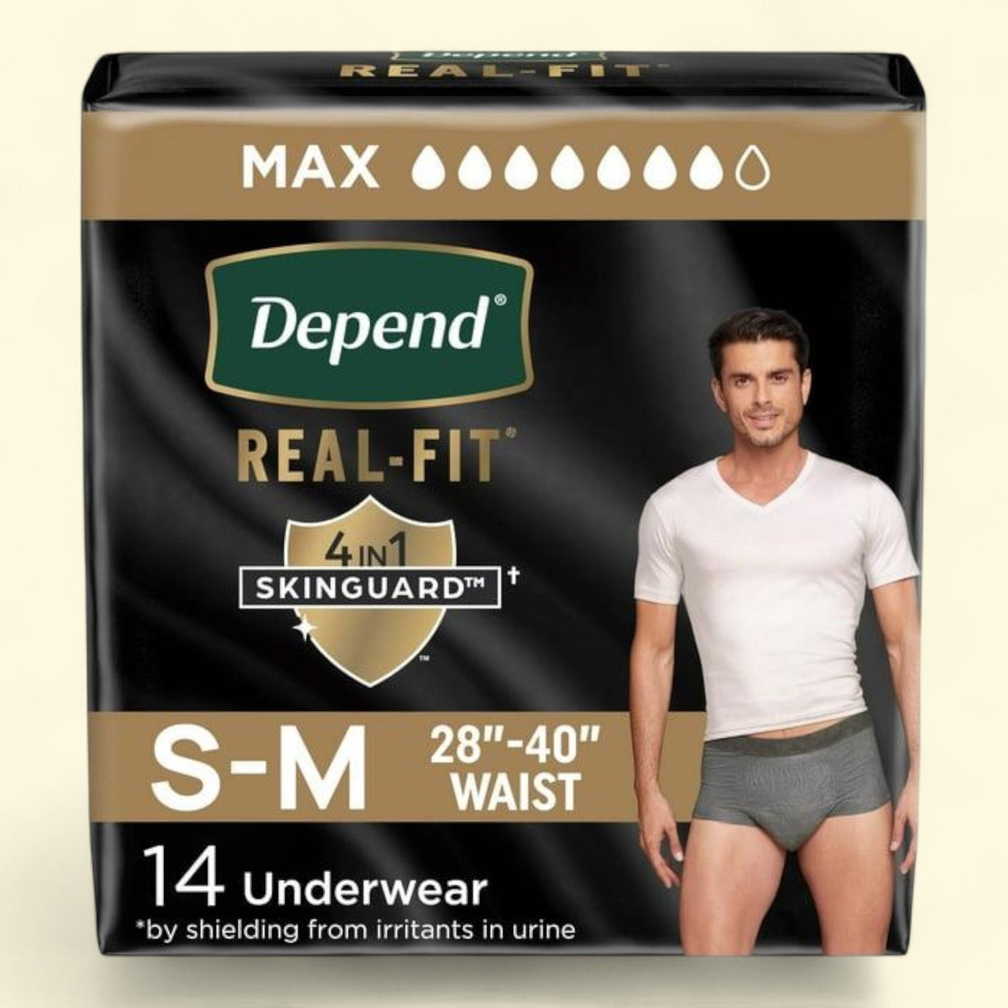 Depend Real Fit Incontinence Underwear, S/M, 14 Count