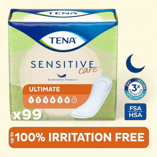 Tena Incontinence Pads for Women, Regular Length, 99 Count