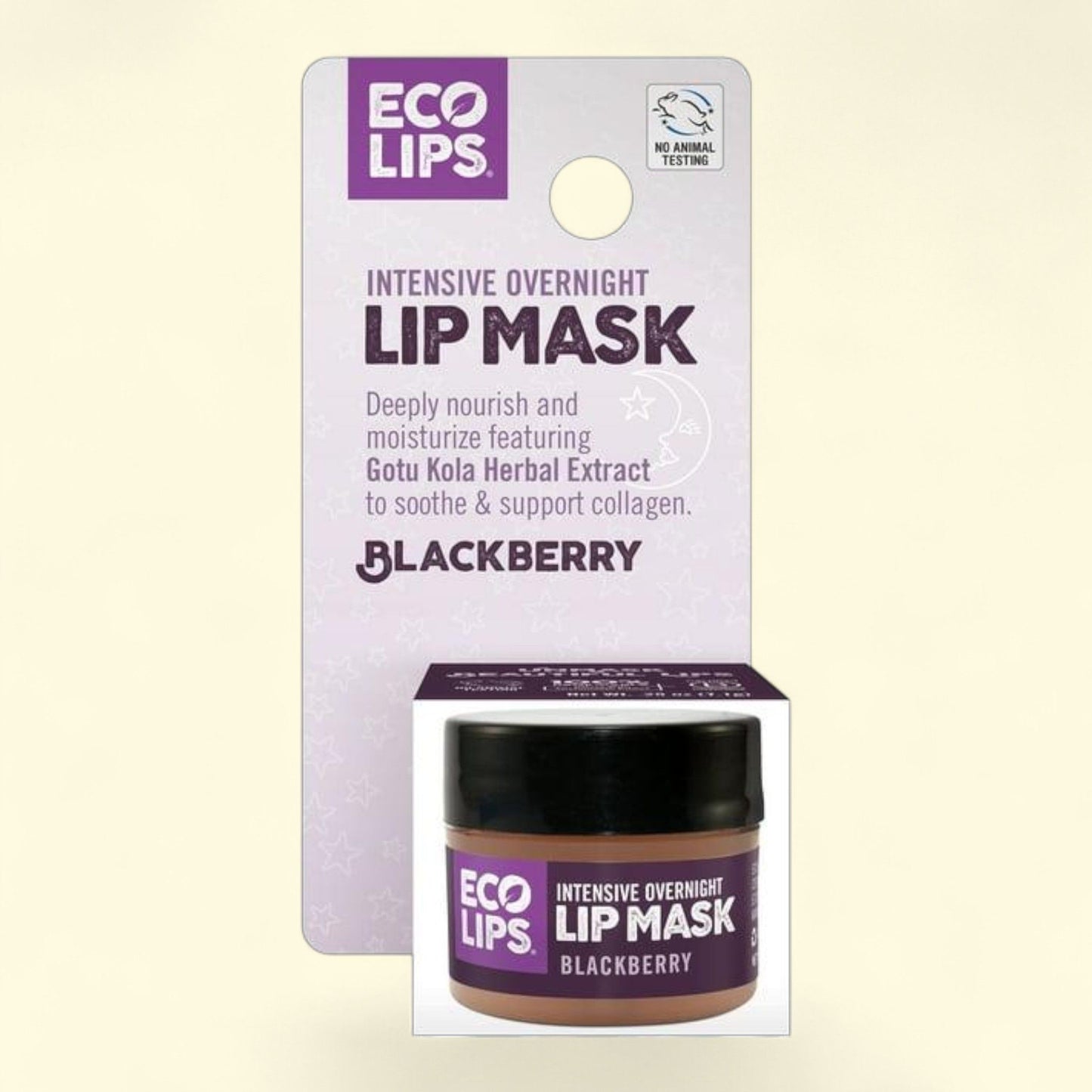 Eco Lips Blackberry Lip Mask, 0.25 oz. Jar