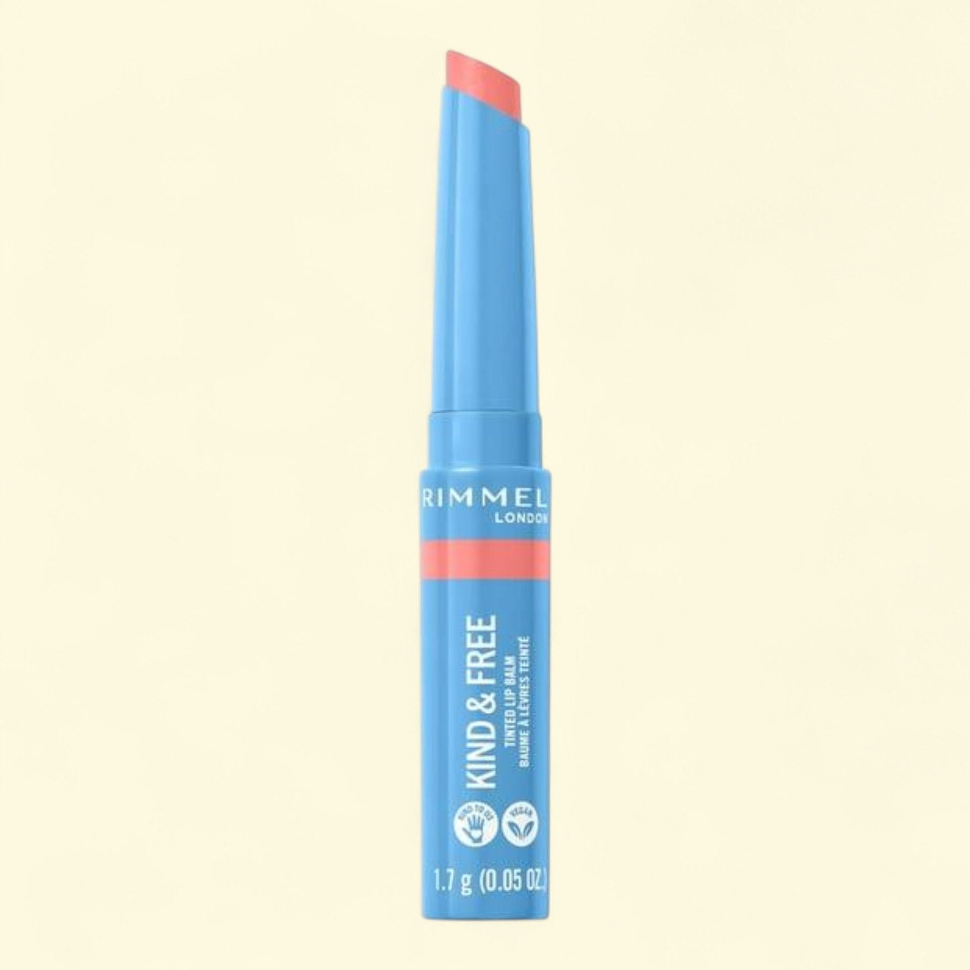 Rimmel Tinted Lip Balm, 004 Hibiscus Blaze, 0.14 oz — authentic US product shipped worldwide by Treatspree