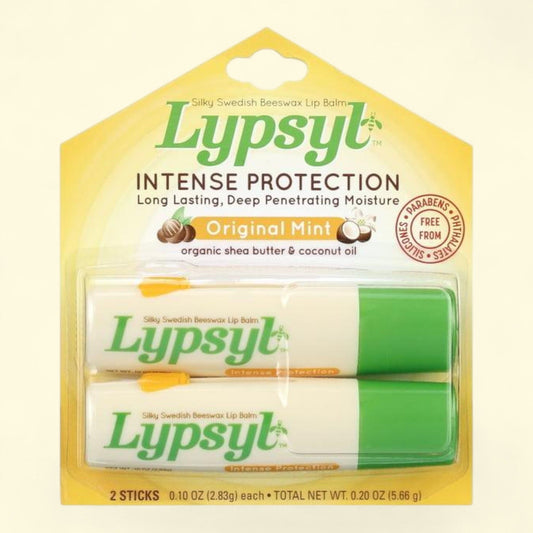 Lypsyl Original Mint Lip Balm, Twin Pack, 10 oz