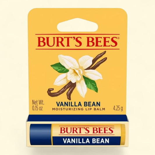 Burt's Bees Moisturizing Lip Balm, Vanilla Bean, 1 Tube