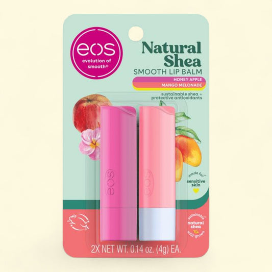 eos Shea Lip Balm, Honey Apple & Mango Melonade, 2 Count