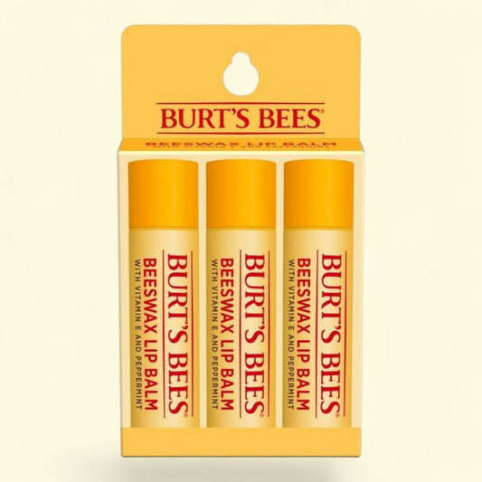 Burt's Bees Moisturizing Lip Balm, 3 Tubes