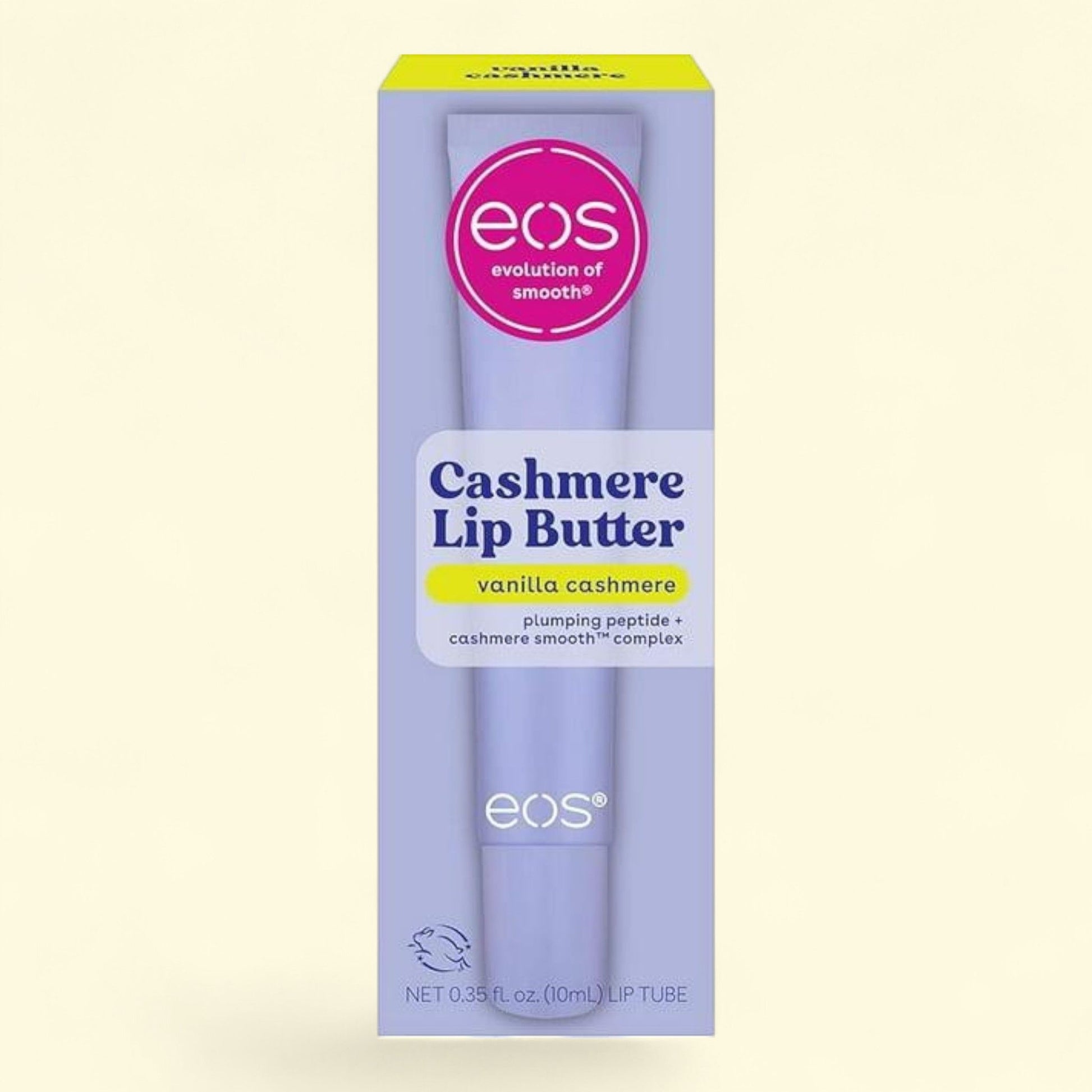 eos Cashmere Lip Butter, Vanilla Cashmere, 0.35 fl oz — authentic US product shipped worldwide by Treatspree