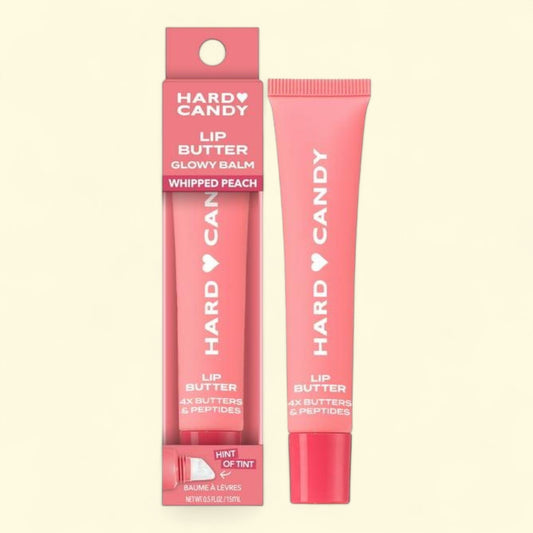 Hard Candy Lip Butter Glowy Balm, Whipped Peach, 0.3 oz.