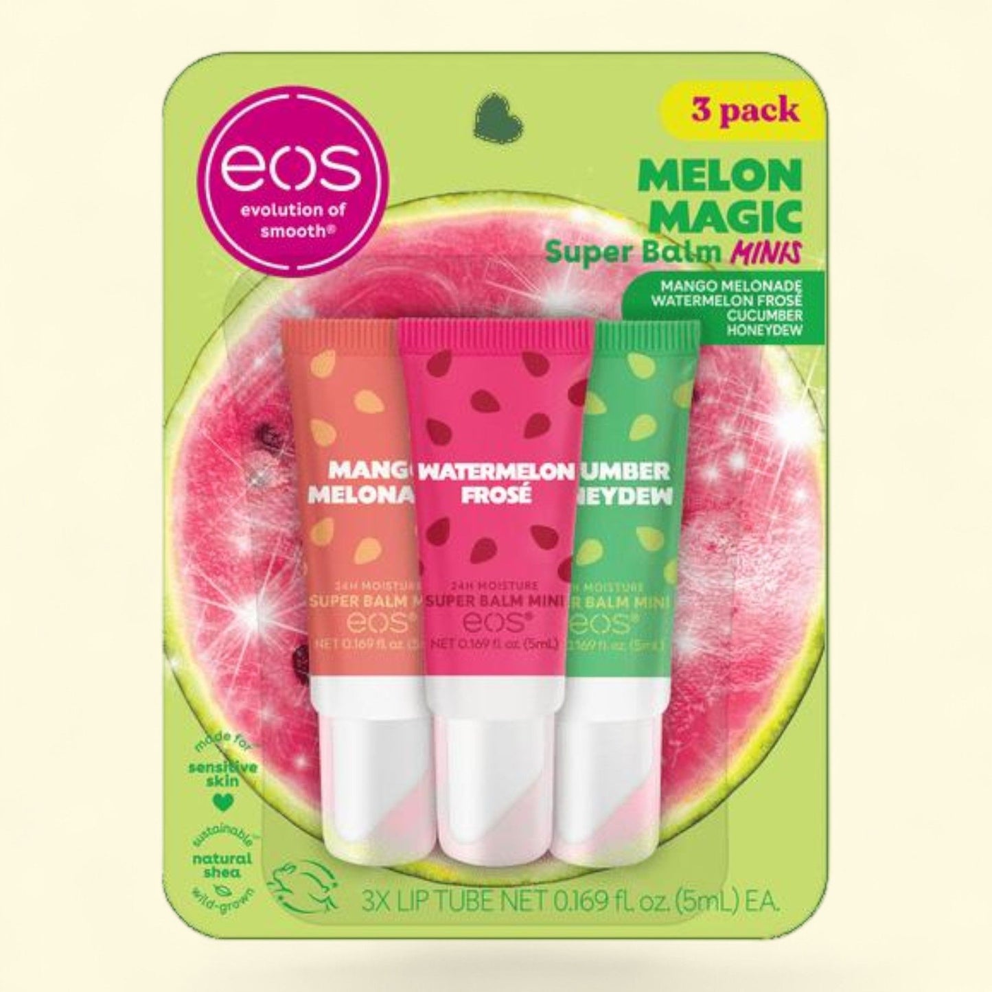 Eos Lip Sleeping Mask, 0.169 fl oz, 3-Pack