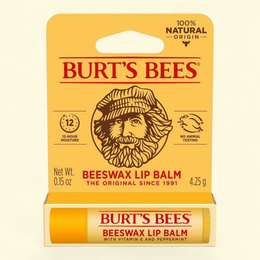 Burt's Bees Beeswax Lip Balm, 0.15 oz