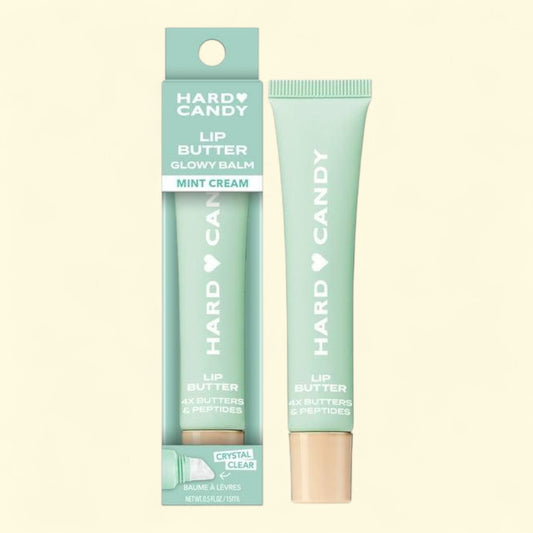 Hard Candy Lip Butter Glowy Balm, Mint Cream, 15mL Tube