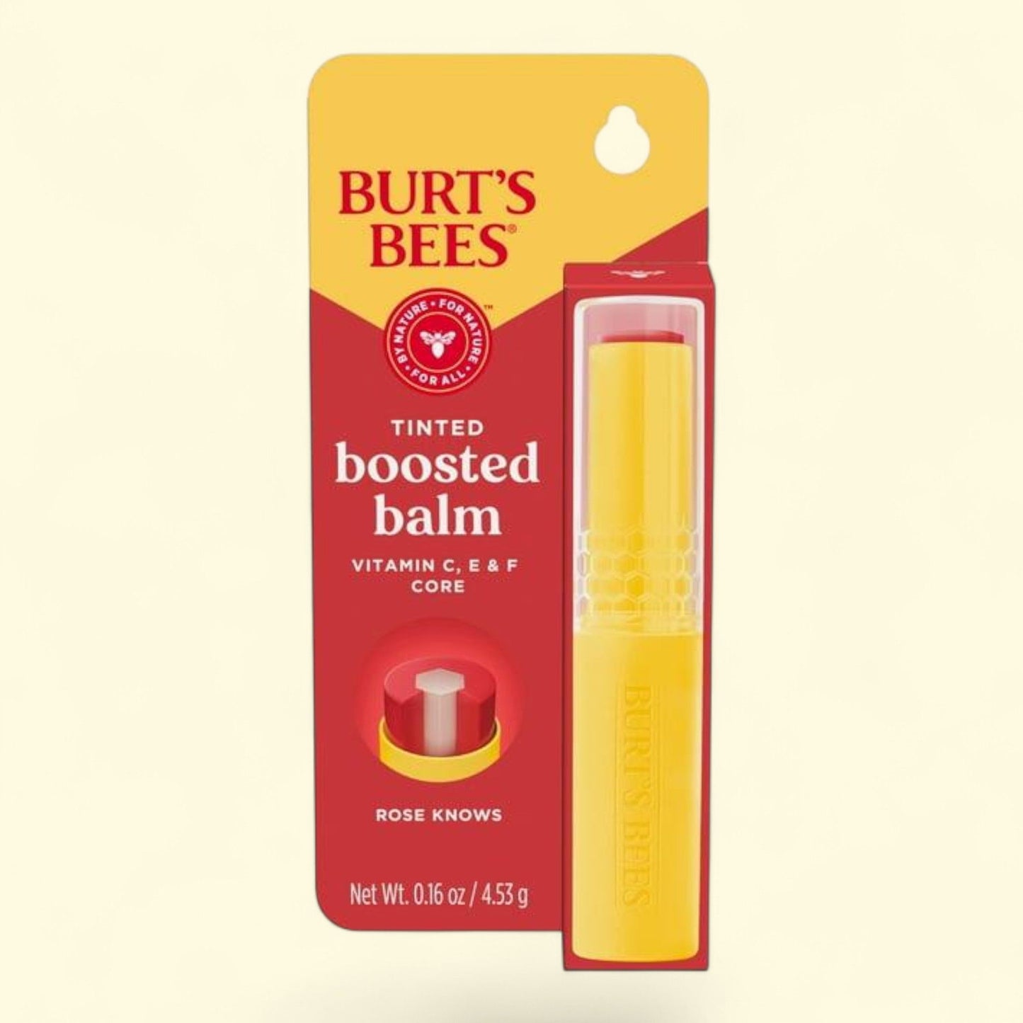 Burt's Bees Tinted Lip Balm, Rose Knows, 1 Tube