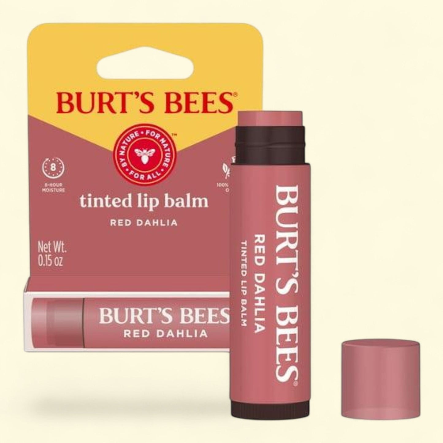 Burt's Bees Tinted Lip Balm, Red Dahlia, 0.15 oz.