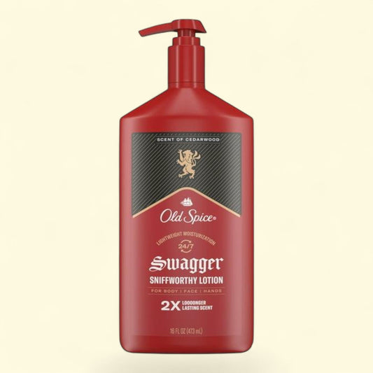 Old Spice Hand and Body Lotion, Swagger Scent of Cedarwood, 16oz