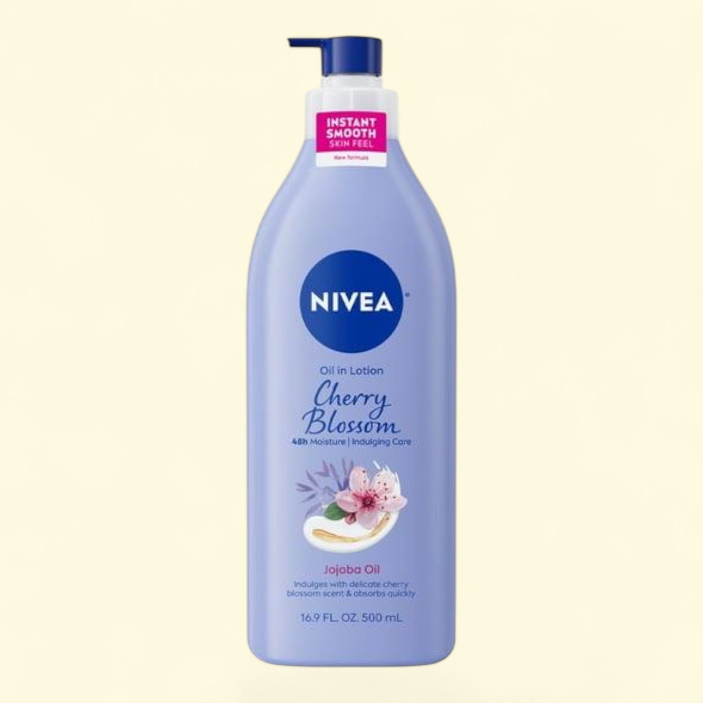 NIVEA Oil Infused Cherry Blossom and Jojoba Oil Body Lotion, 16.9 fl oz