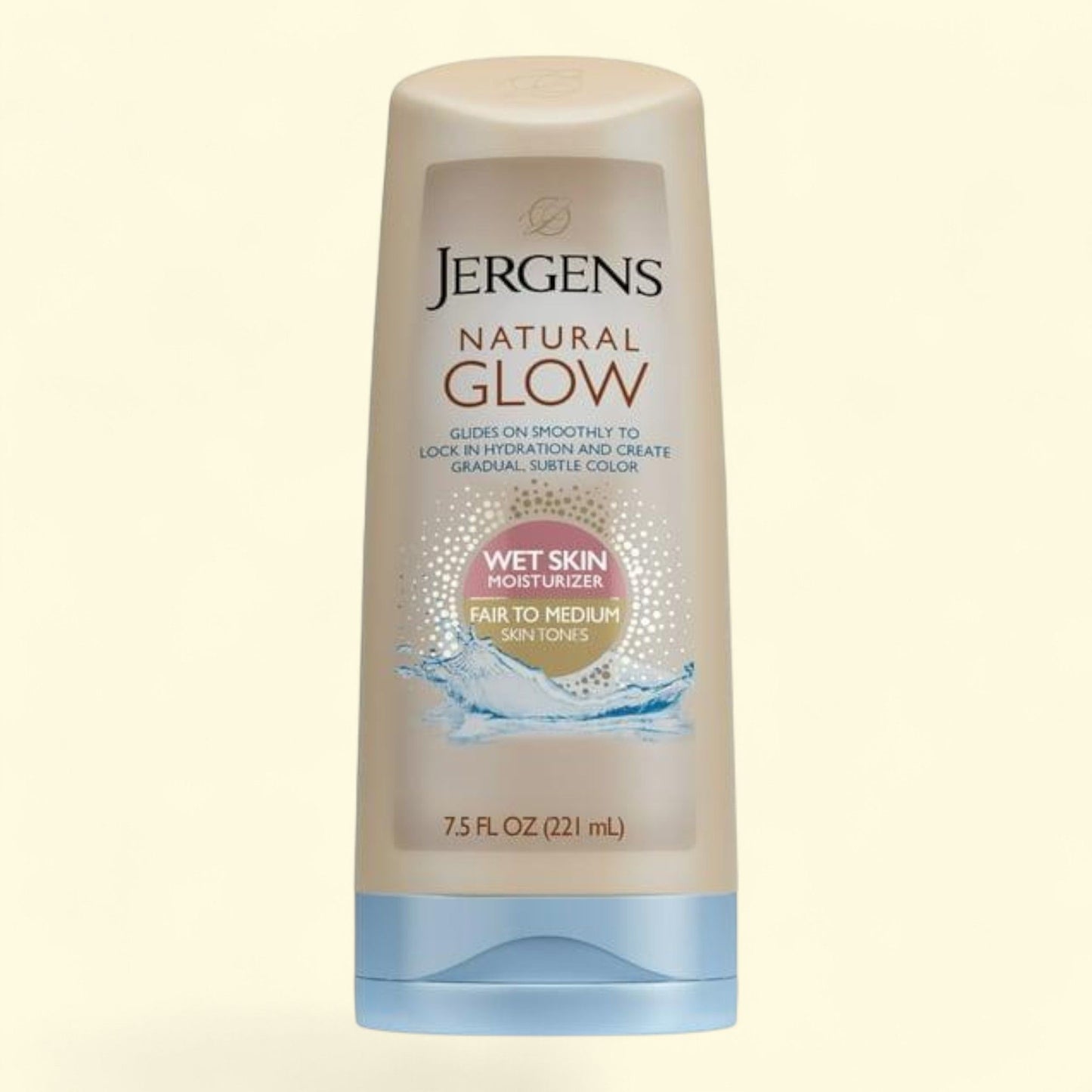 Jergens Natural Glow Wet Skin Moisturizer, Fair to Medium Skin 7.5 oz