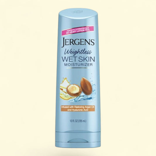 Jergens Argan Oil Wet Skin Body Lotion, 10 oz.