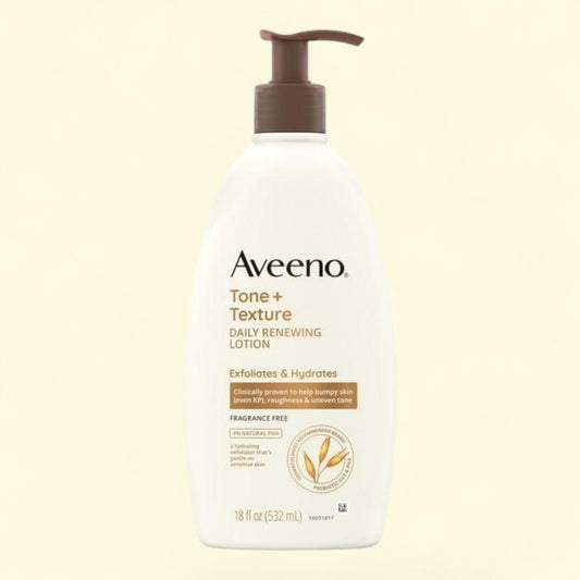Aveeno Tone + Texture Renewing Hand and Body Lotion, 18 oz