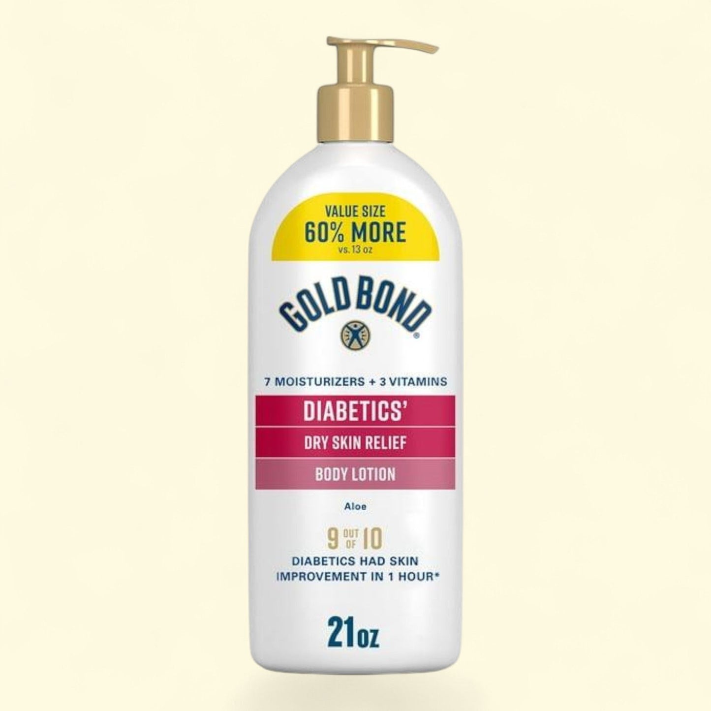 Gold Bond Diabetics' Hand Moisturizer and Body Lotion, 21 oz