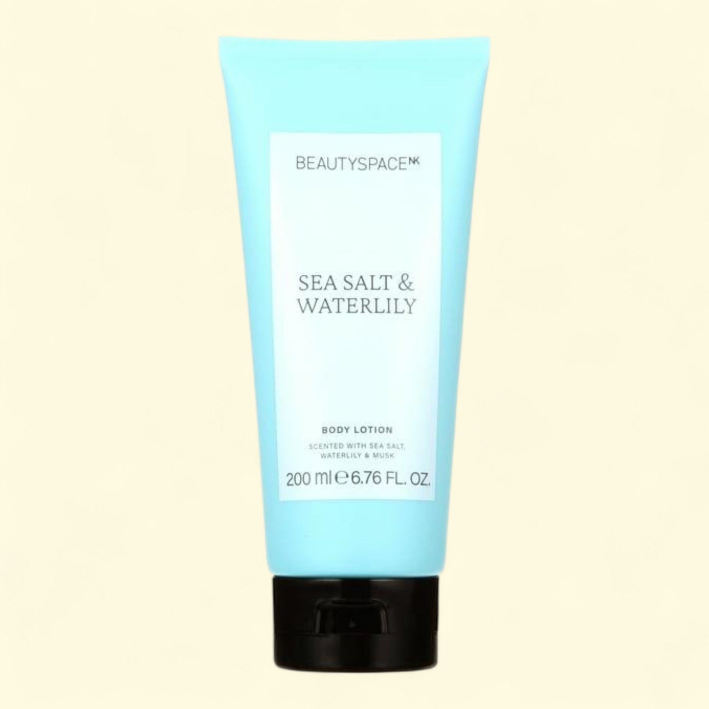 BEAUTYSPACE Body Lotion Cream Moisturizer, Sea Salt and Waterlily, 6.76 fl oz