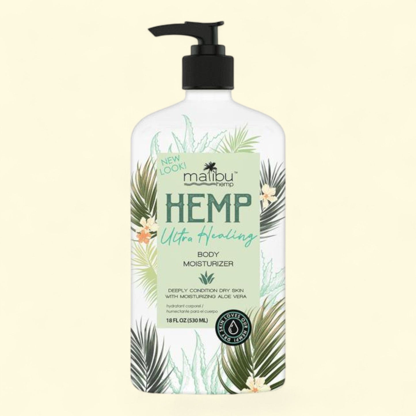 Malibu Hemp Ultra Healing Body Moisturizer, 18oz — authentic US product shipped worldwide by Treatspree