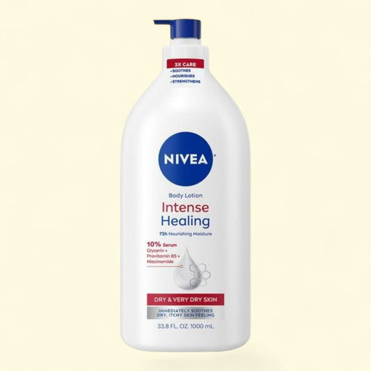 NIVEA Intense Healing Body Lotion, 33.8 fl oz
