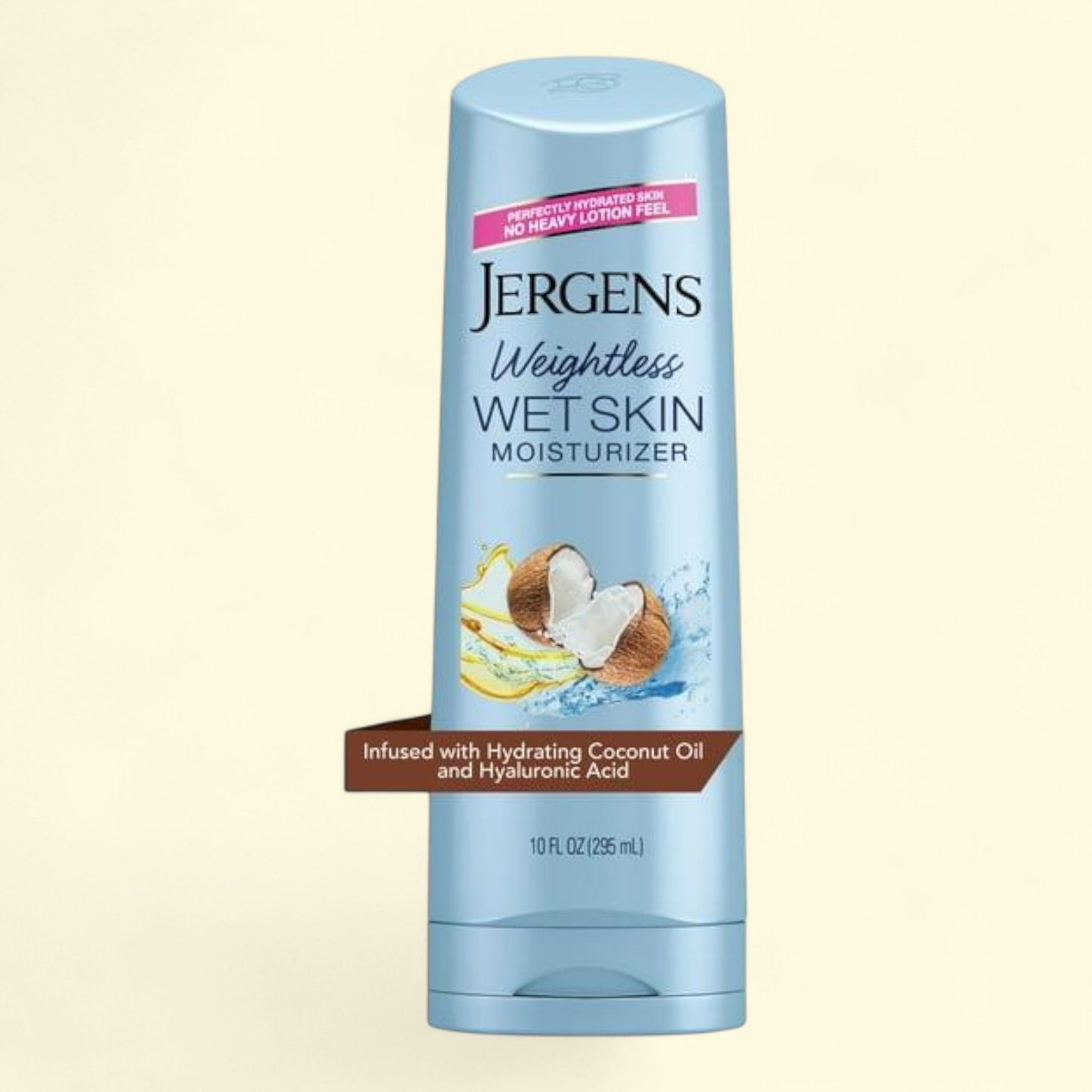 Jergens Wet Skin Body Moisturizer, Coconut, 10 oz