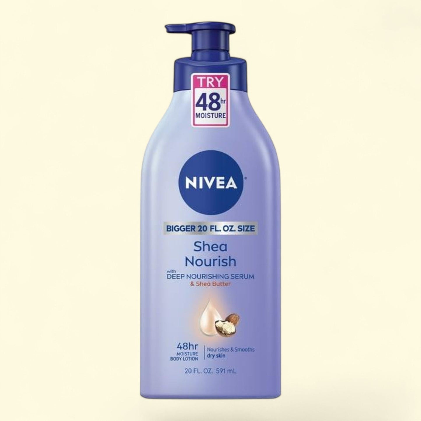 NIVEA Shea Daily Moisture Body Lotion, 20 fl oz