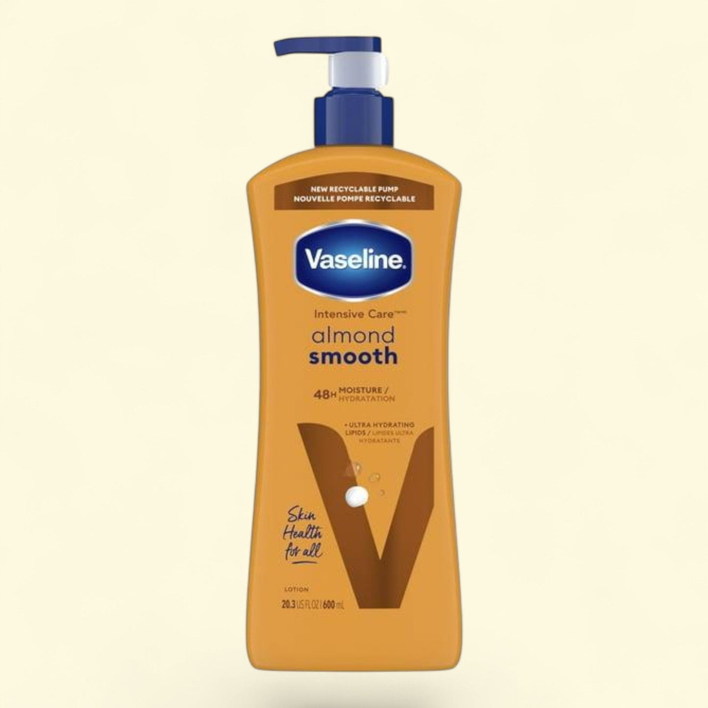 Vaseline Intensive Care Body Lotion Almond Smooth, 20.3 oz.