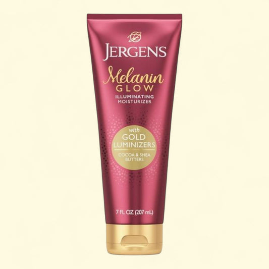 Jergens Hand and Body Lotion, Melanin Glow Illuminating Moisturizer, 7 Oz