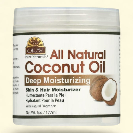 Okay Pure Naturals Pure Coconut Oil with Vitamin E, 6 oz