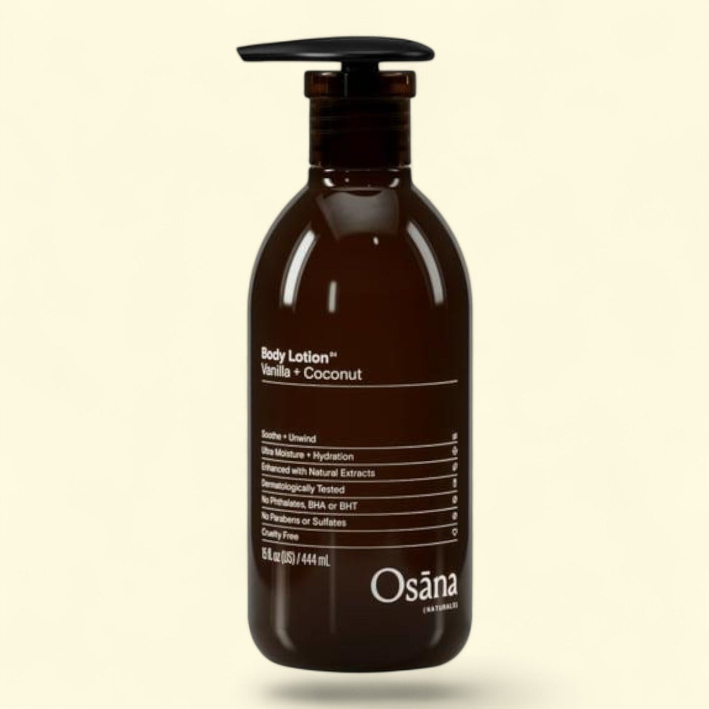 Osana Naturals Body Lotion, Ultra Moisture + Hydration, Vanilla + Coconut, 8 oz