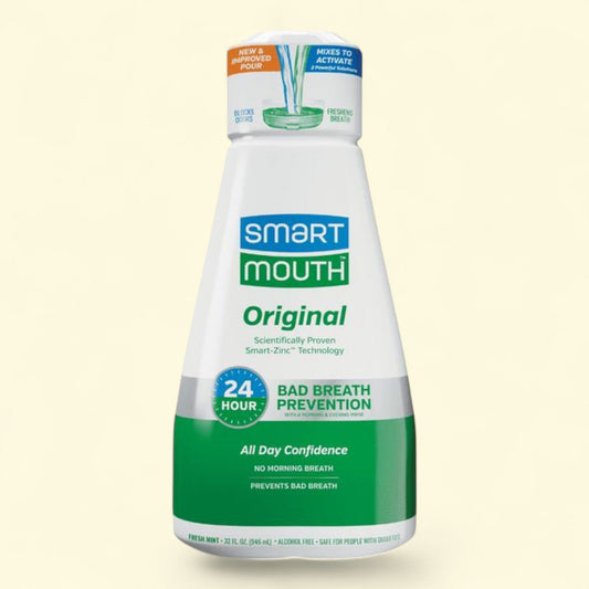 SmartMouth Activated Dual-Solution Breath Rinse Mouthwash, Fresh Mint, 32 fl oz
