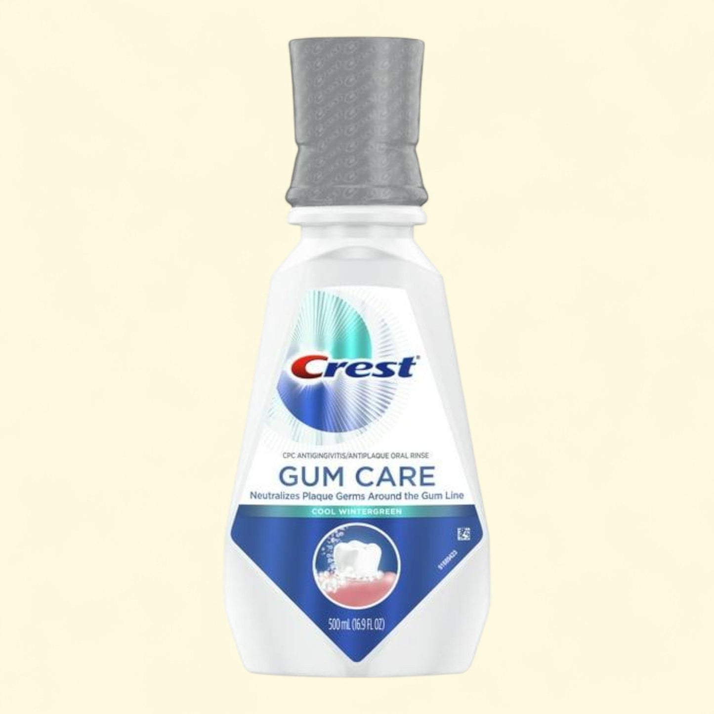 Crest Gum Care Mouthwash, Cool Wintergreen, 500mL