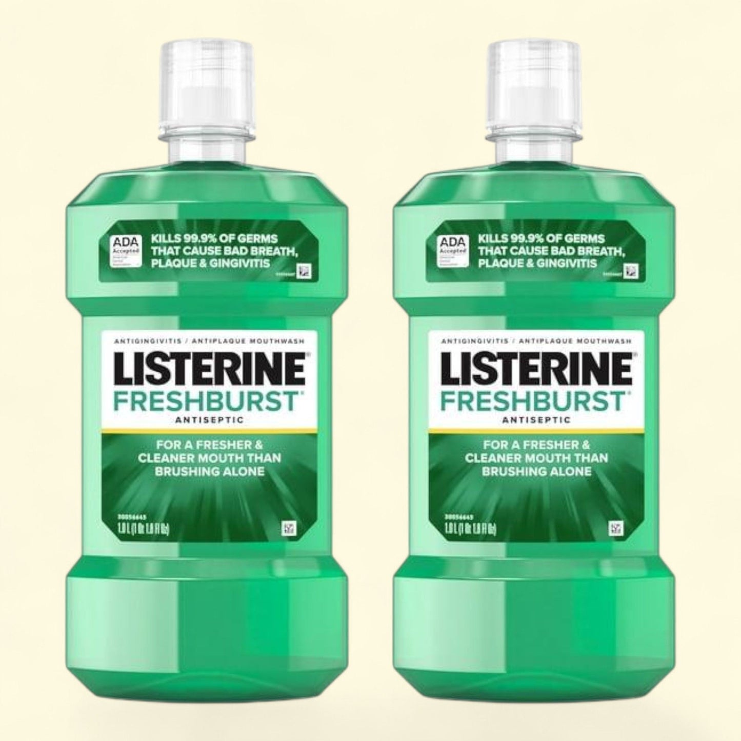 Listerine Freshburst Antiseptic Mouthwash, Spearmint, 2 L