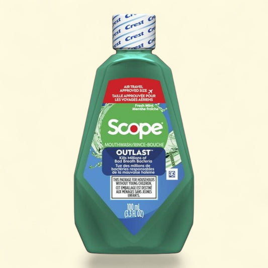 Crest Scope Outlast Mouthwash, Fresh Mint, 100mL